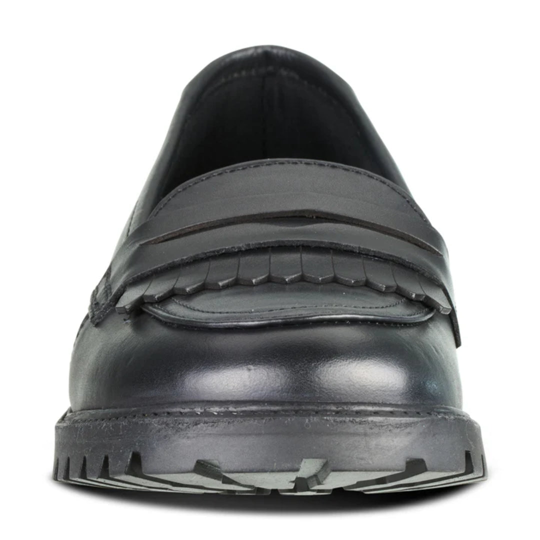 Willow Black Leather Trend Loafer