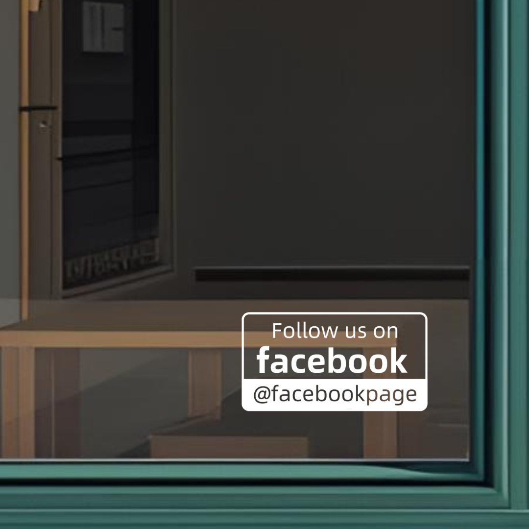 Follow us on Facebook Window Vinyl