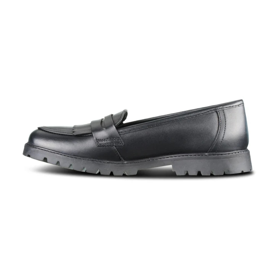 Willow Black Leather Trend Loafer