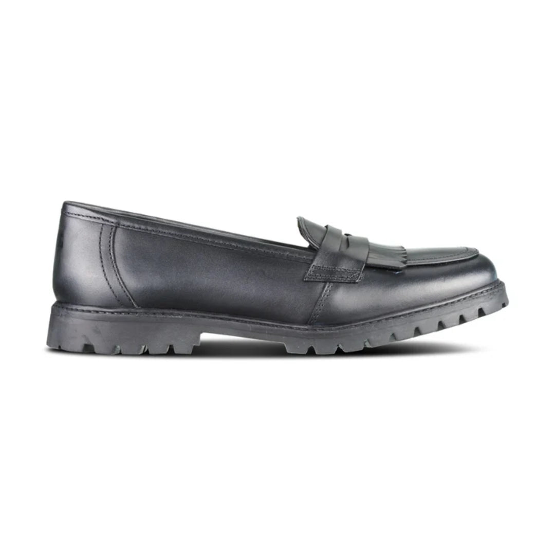 Willow Black Leather Trend Loafer