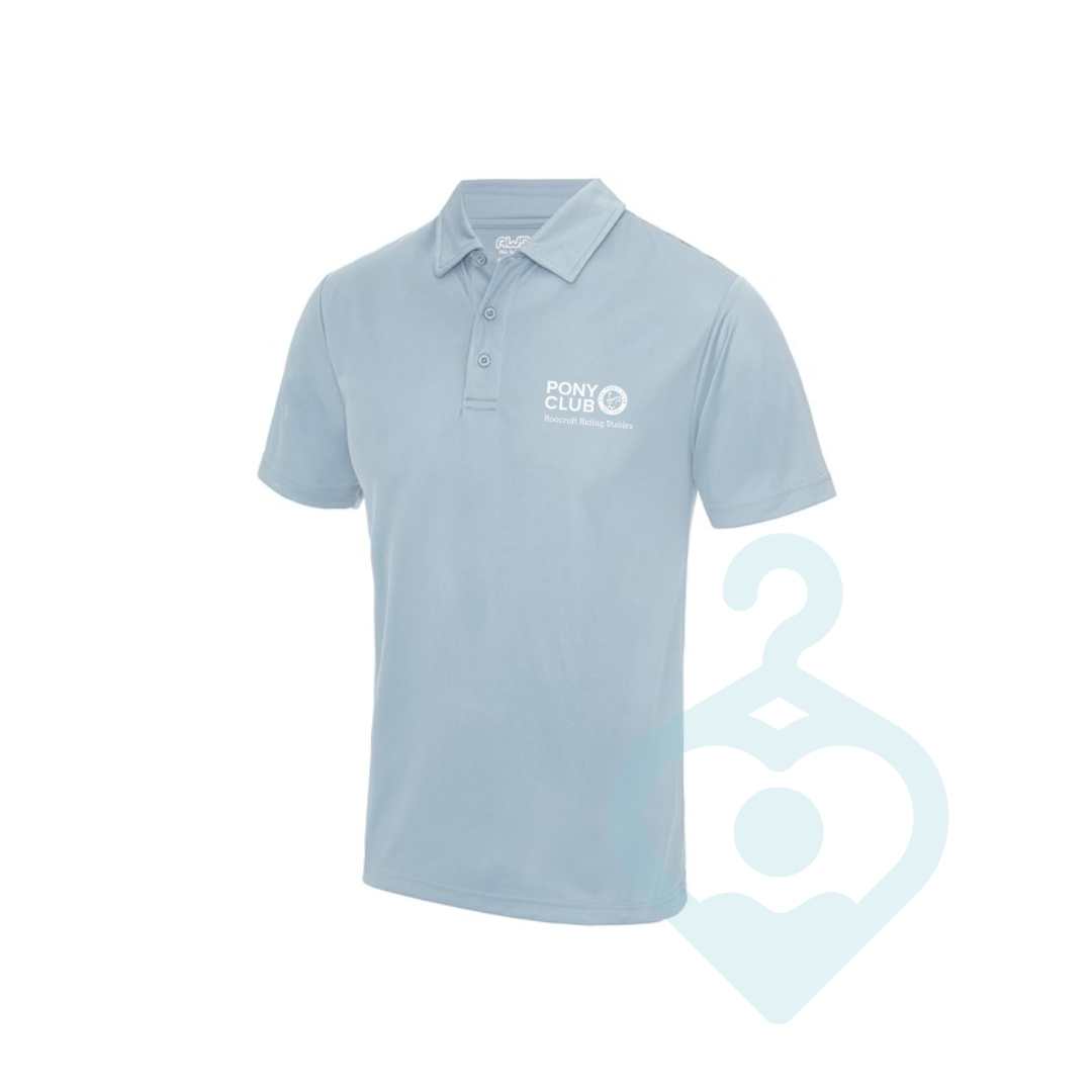 Roocroft Pony Club Kids Sky Blue Polo