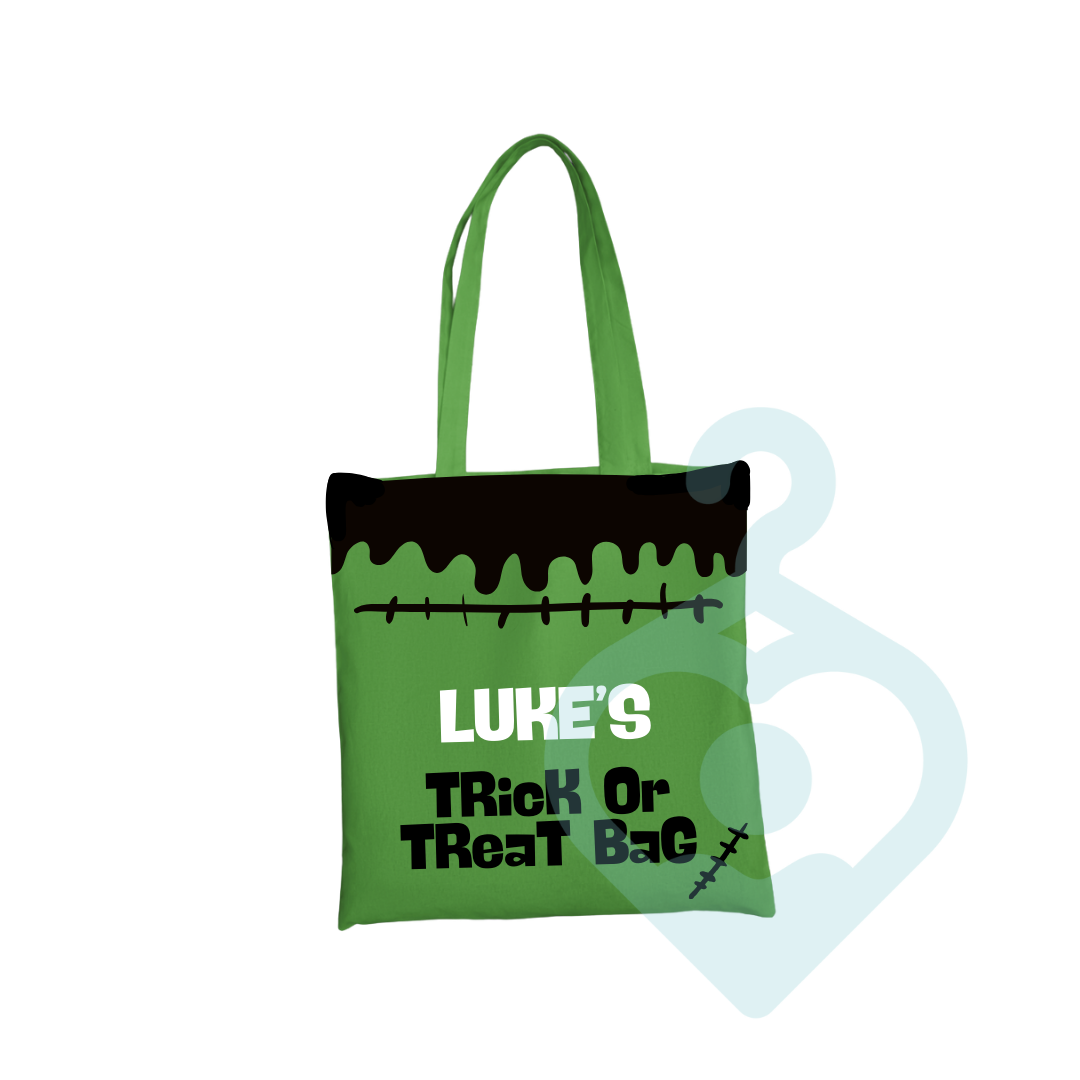 Personalised Frankenstein Trick or Treat Bag