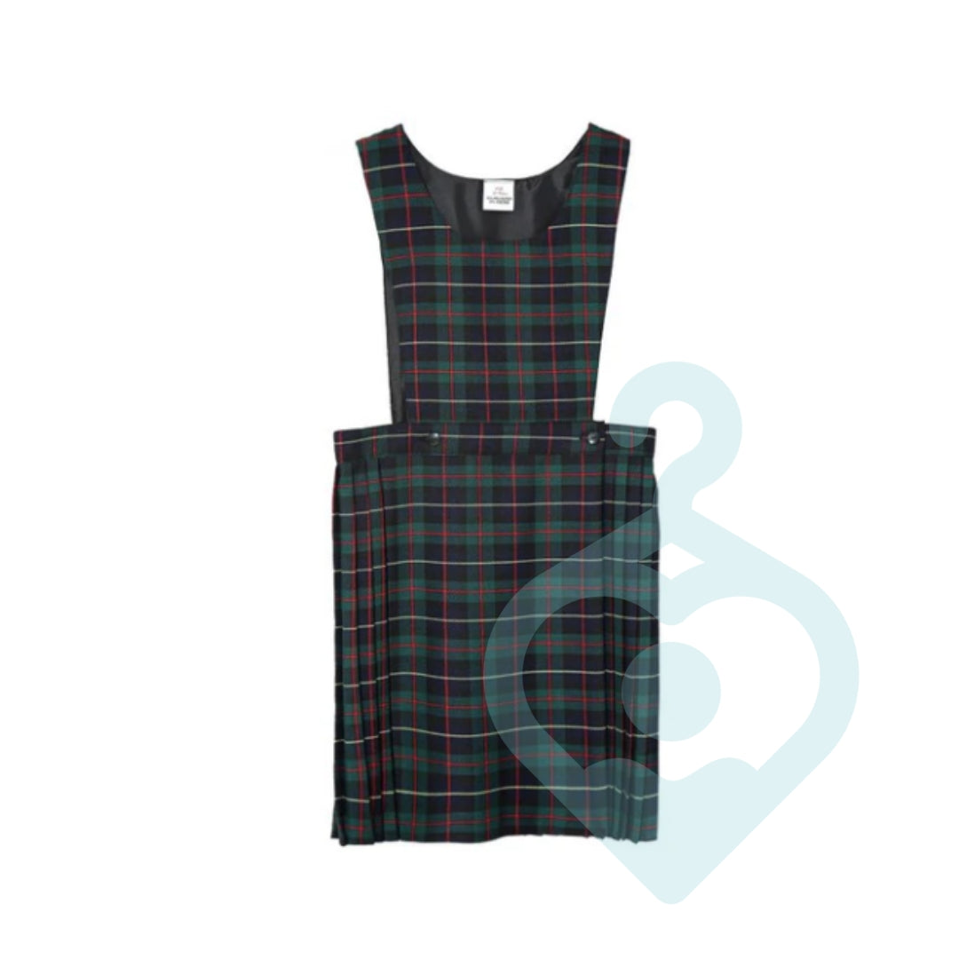 Bottle Green Tartan Pinafore