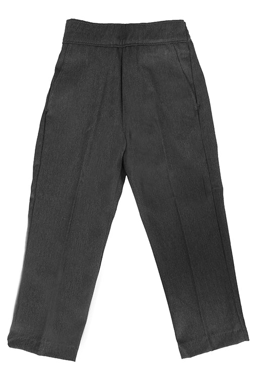 Primary Grey Pull Up Trouser- Boys Fit