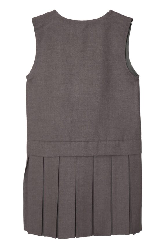 Grey Drop Waist Pinafore