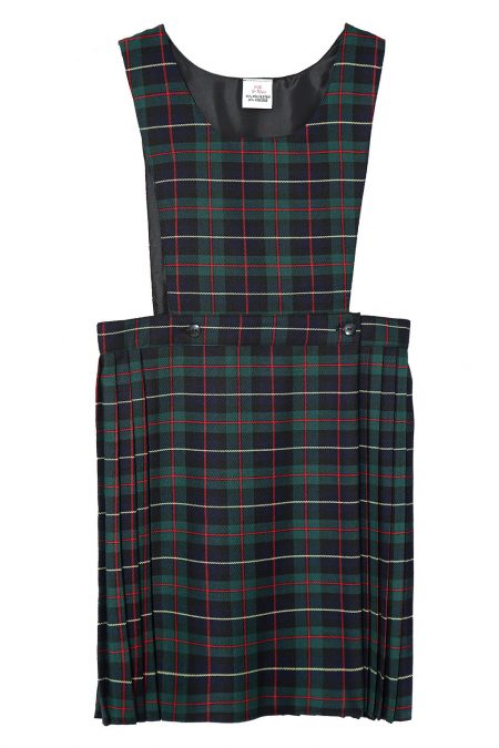 Bottle Green Tartan Pinafore