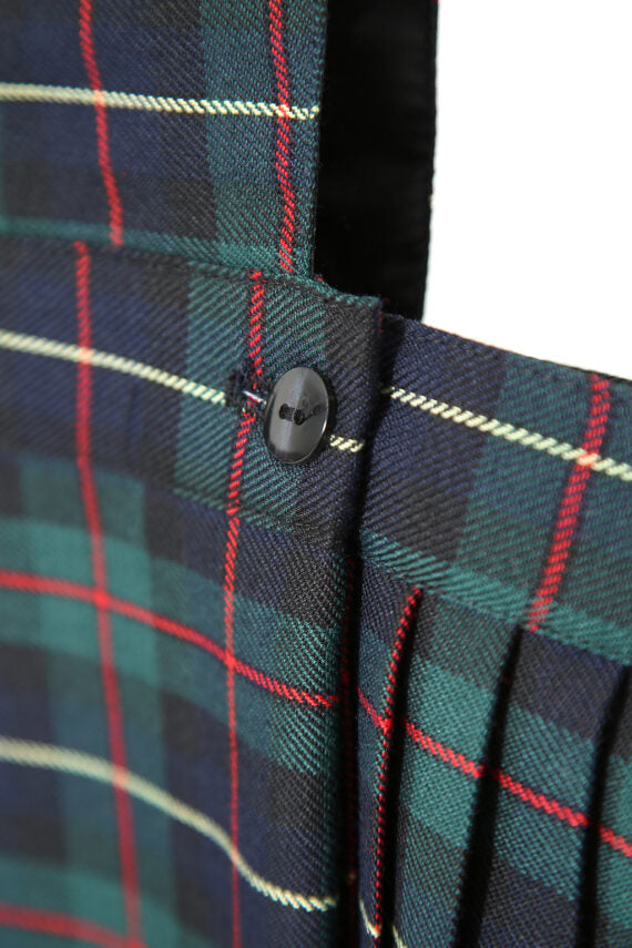 Bottle Green Tartan Pinafore