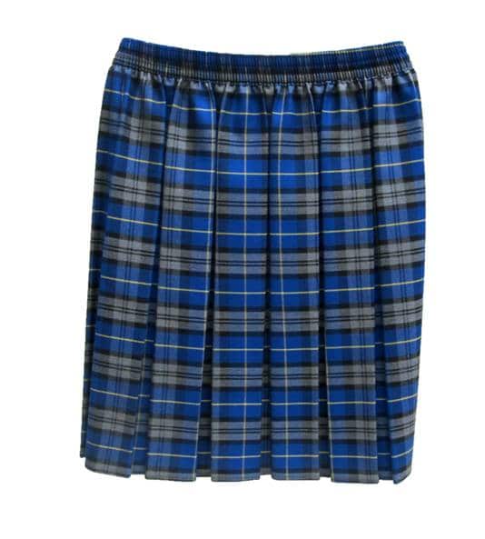 Primary Royal Blue Tartan Skirt