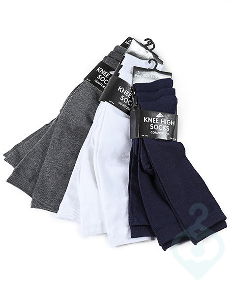 3PCK Knee High Socks