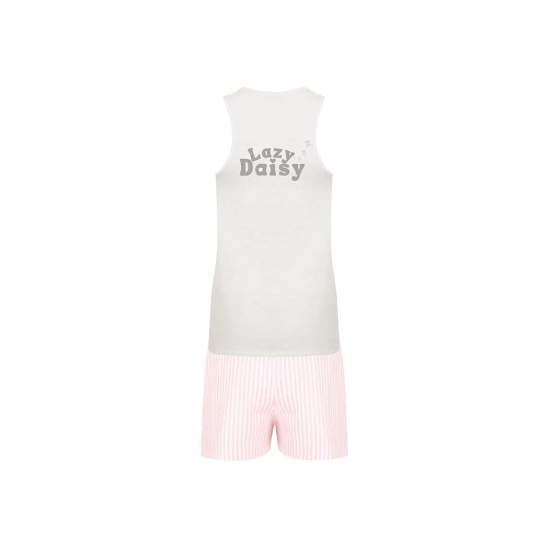 Lazy Daisy Striped Pyjamas Shorts Set