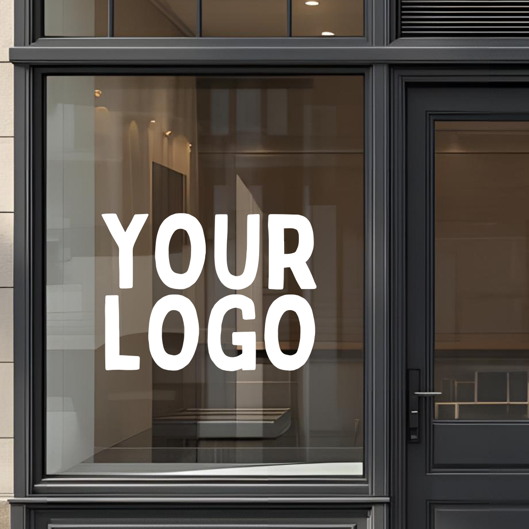 Single Colour Business Logo Window Vinyl