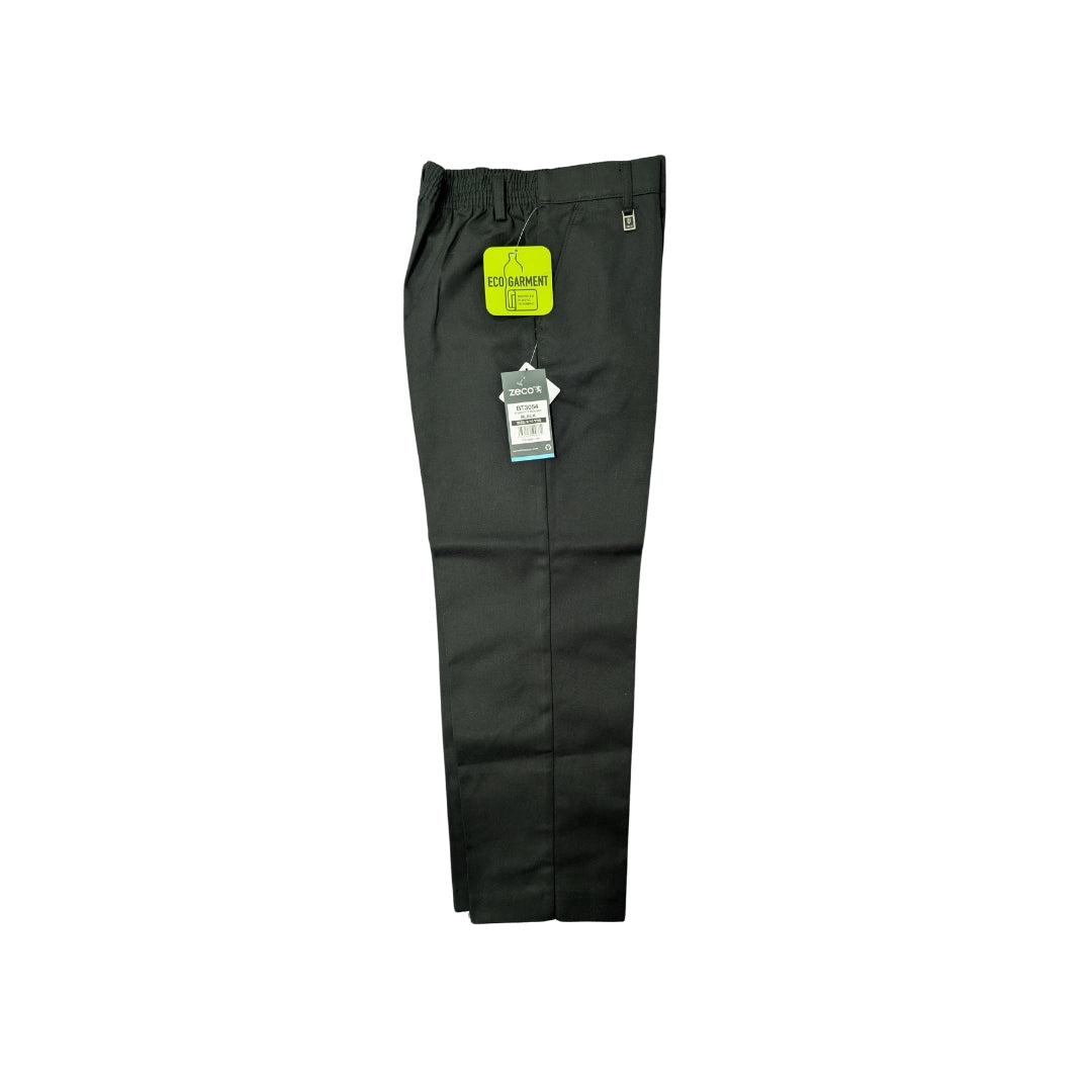 Primary Black Pull Up Trousers- Boys Fit