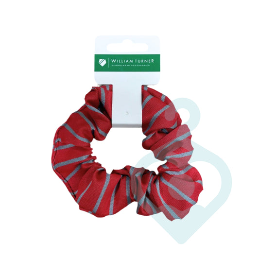 Red & White Hair Scrunchie