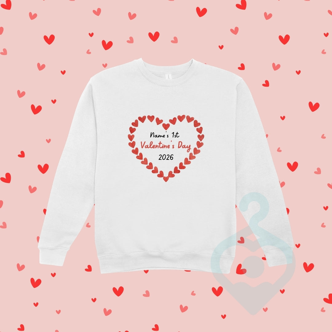 Personalised Valentines Day Sweatshirt