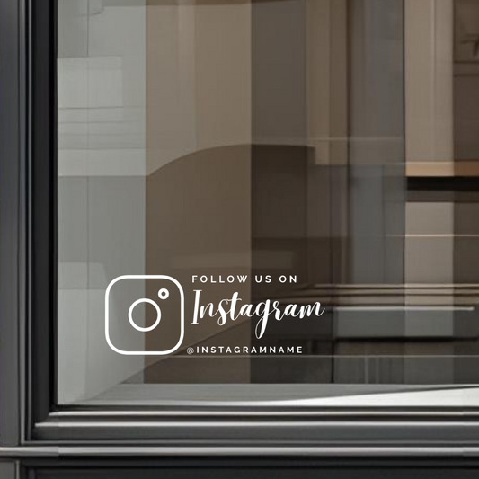 Follow us on Instagram Window Vinyl