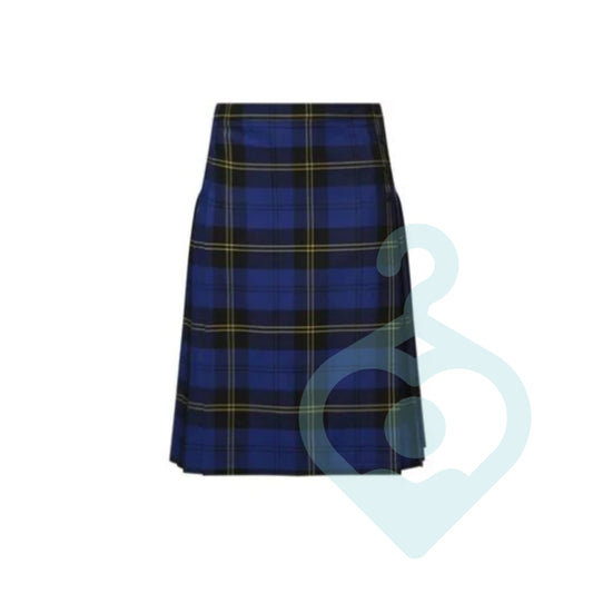 Royal Blue Kelso Tartan Skirt