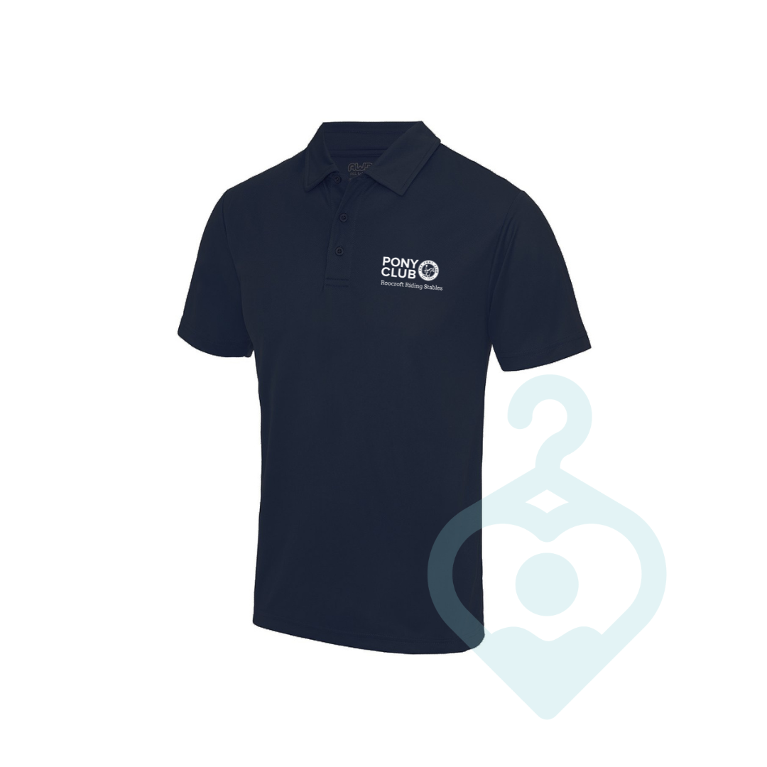 Roocroft Pony Club Kids Navy Polo