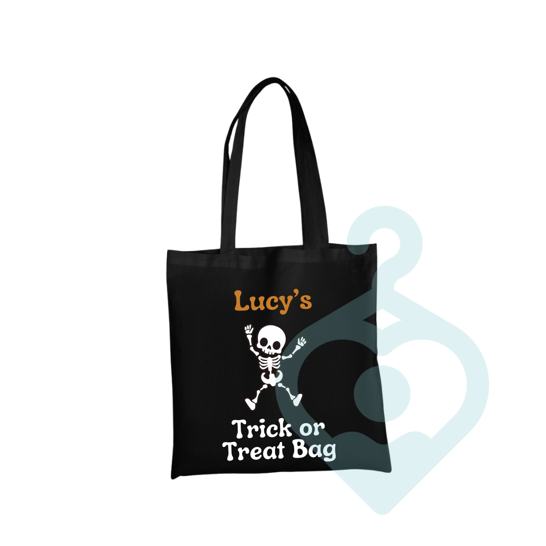 Personalised Skeleton Trick or Treat Bag