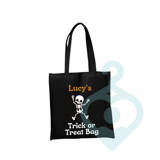 Personalised Skeleton Trick or Treat Bag