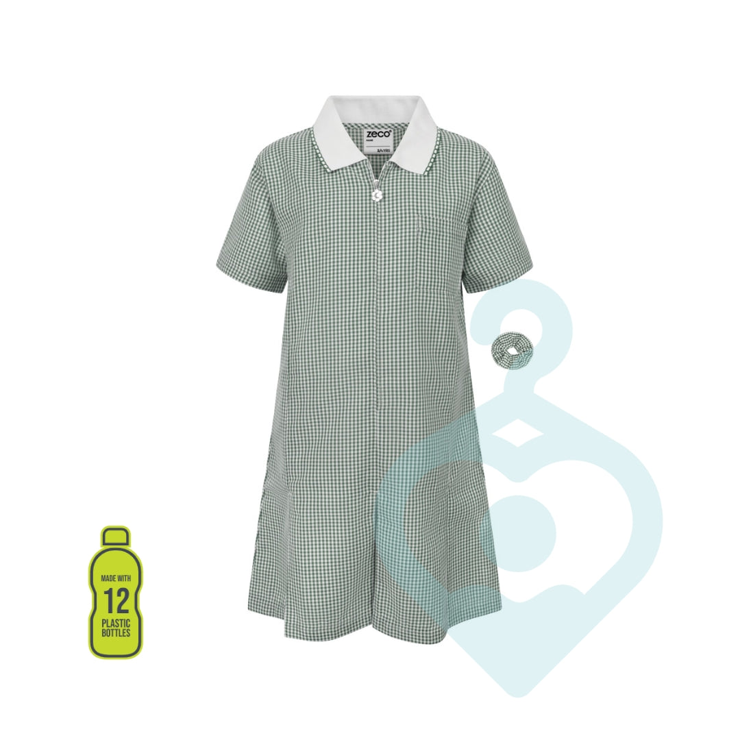 Primary Gingham Eco-Dress
