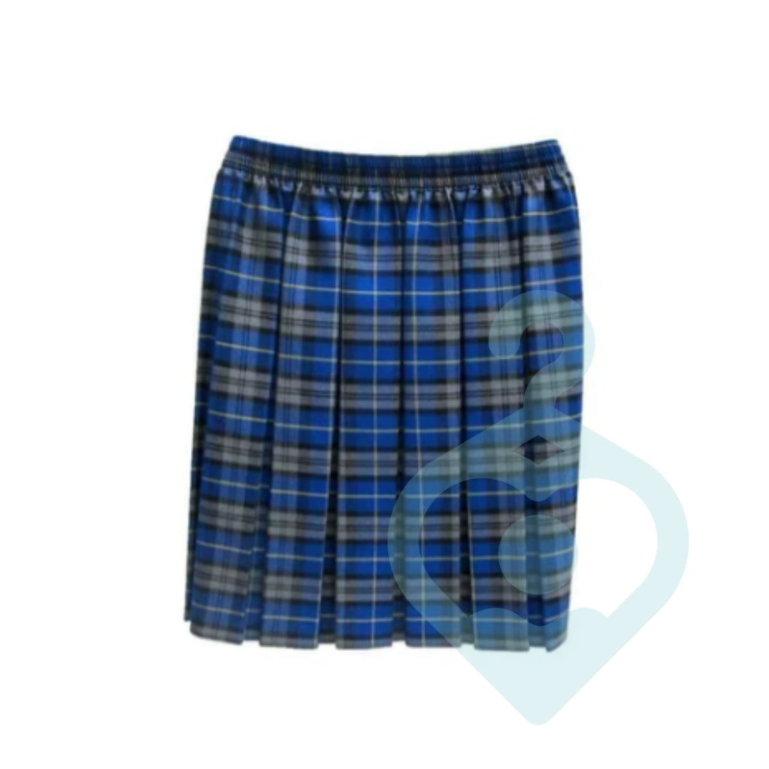 Primary Royal Blue Tartan Skirt