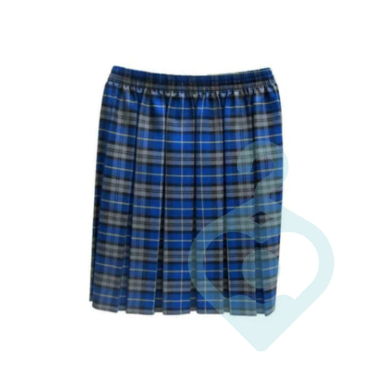 Primary Royal Blue Tartan Skirt