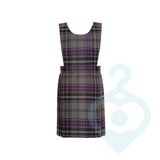 Purple/Grey Tartan Pinafore