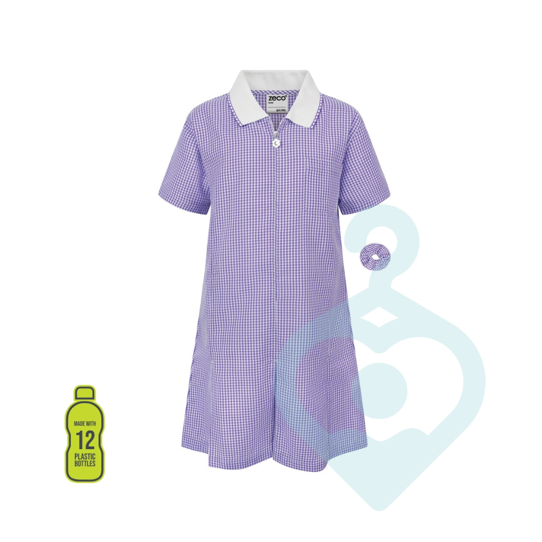 Primary Gingham Eco-Dress