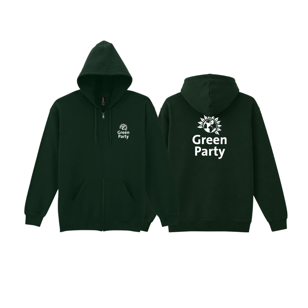 Green Party Zip Hoody
