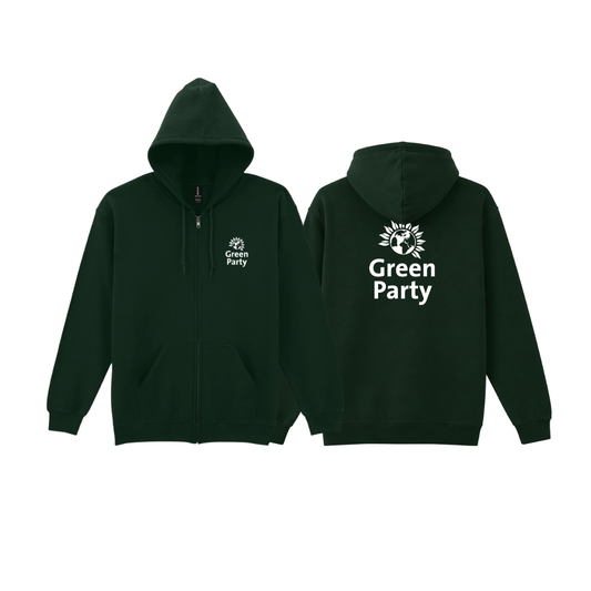 Green Party Zip Hoody