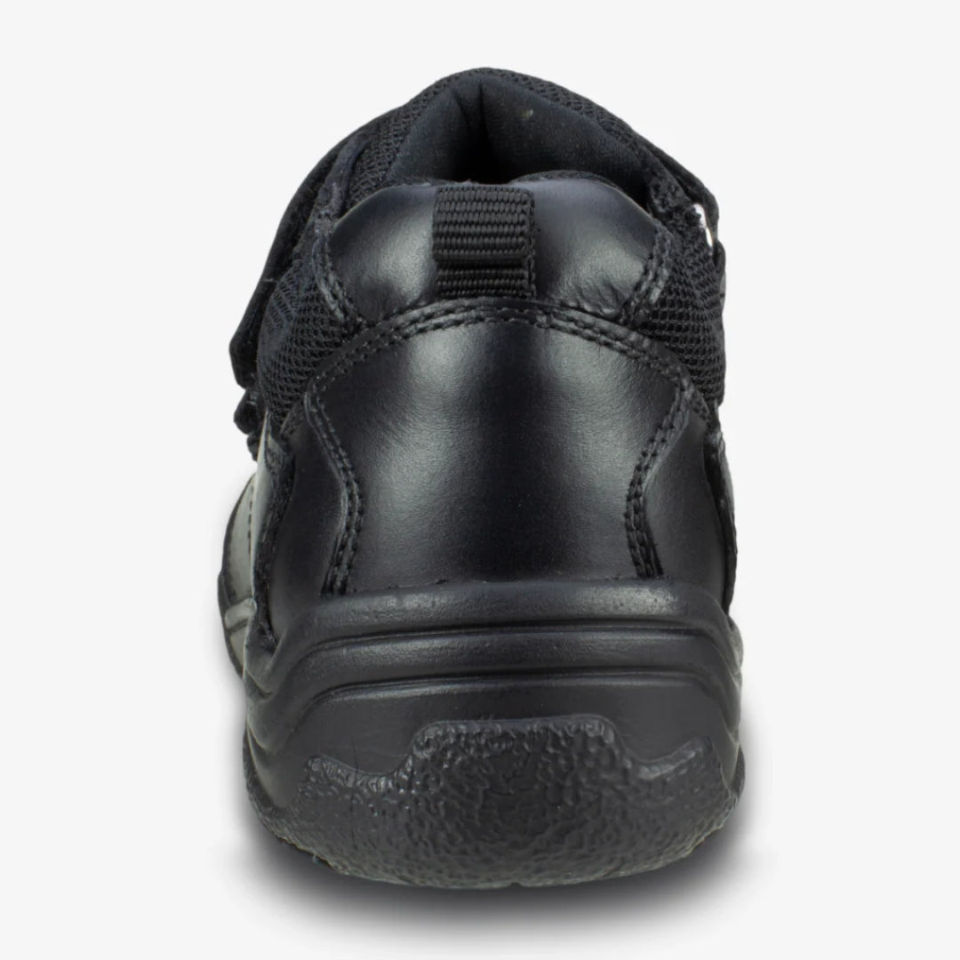Chivers Black Leather School Shoes