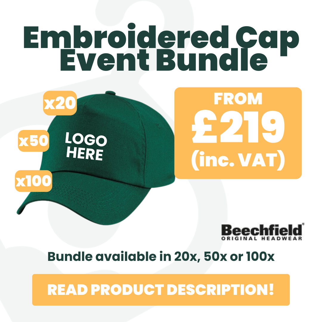 Adults Embroidered Cap Event Bundle