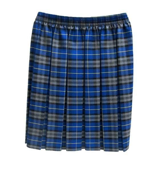 Royal Blue Tartan Skirt