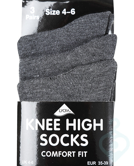 3PCK Knee High Socks