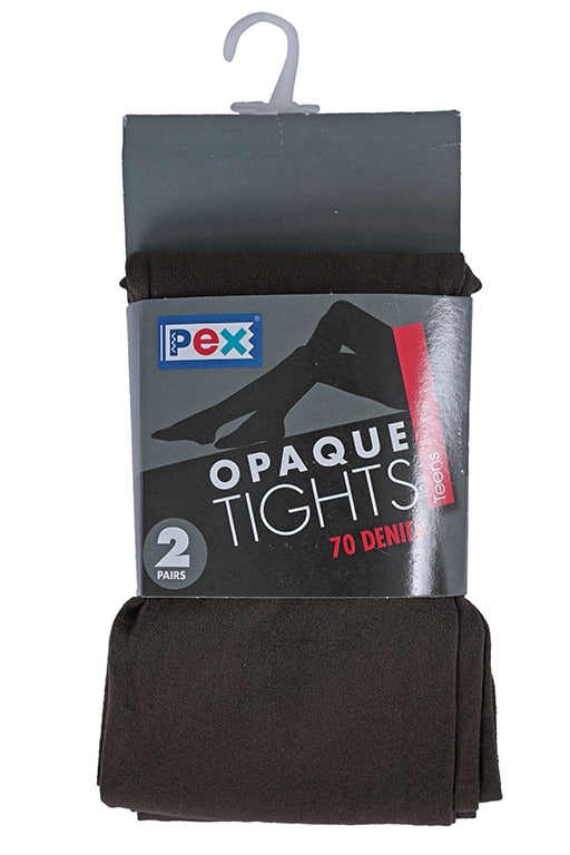 Brown PEX Opaque Tights