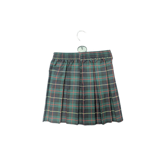Primary Bottle Green Tartan Skirt