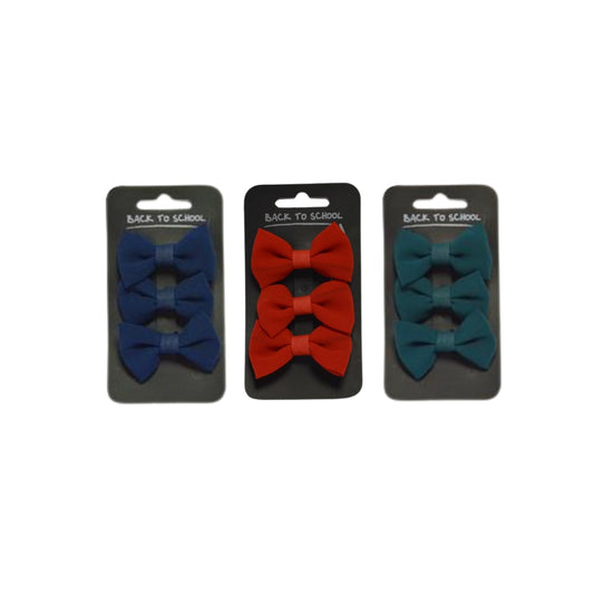Hair Bow Clips- 3 Pack